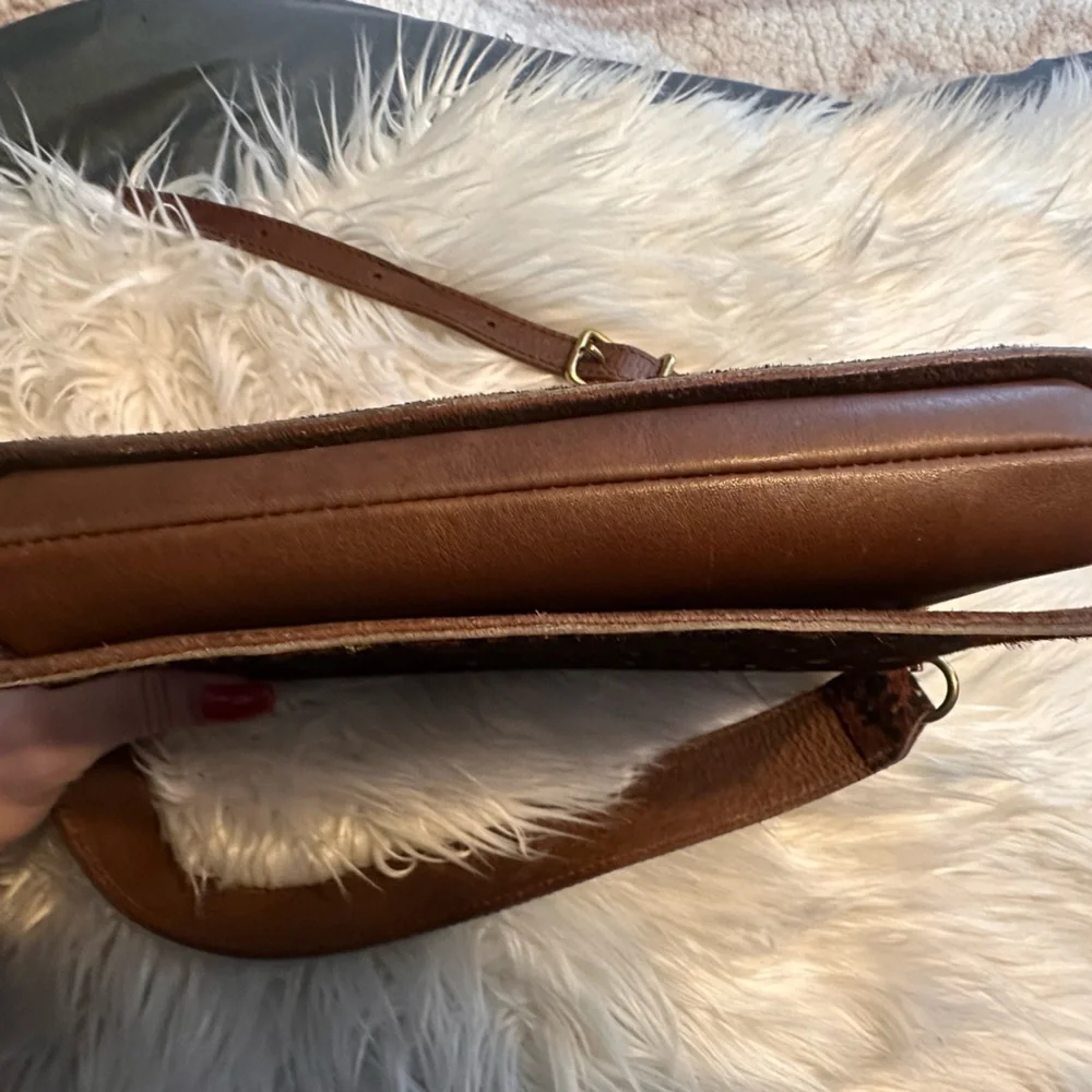 Madewell The Flap Convertible Crossbody Bag & Wallet Painted Leopard Calf Hair - Picture 11 of 16